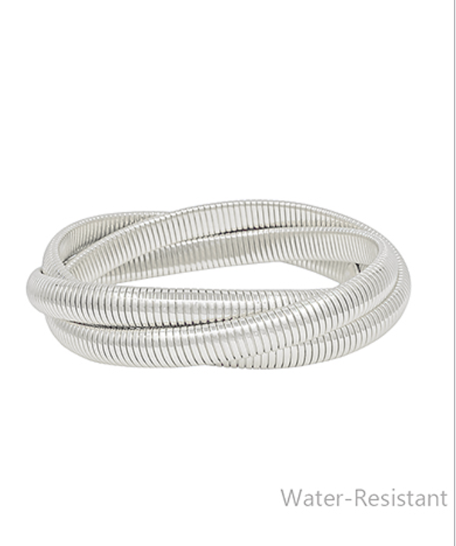 Wesley Water Resistant Coil Bracelet Set