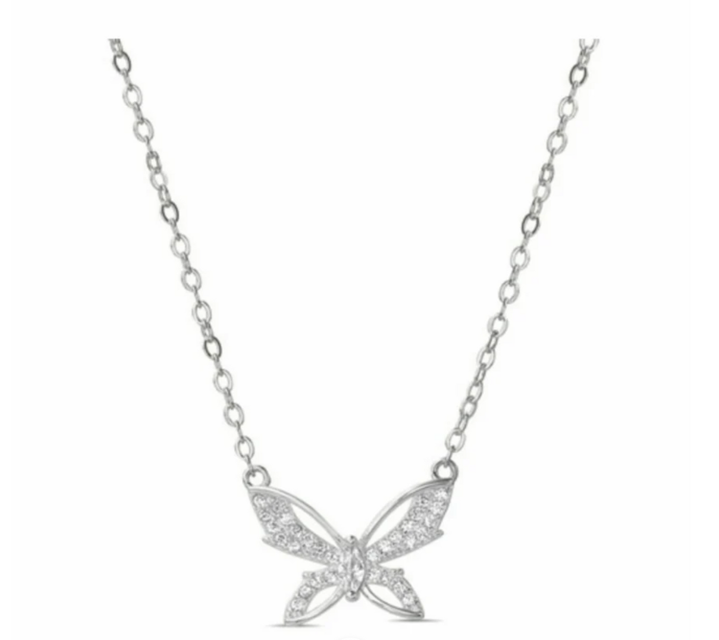 Butterly Sterling Silver Necklace