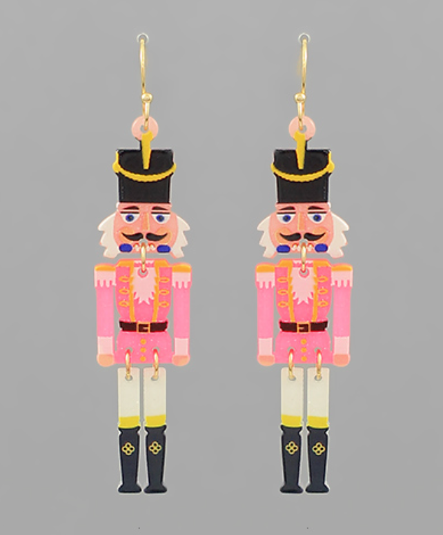 Nutcracker Christmas Earrings