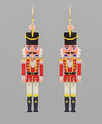 Nutcracker Christmas Earrings