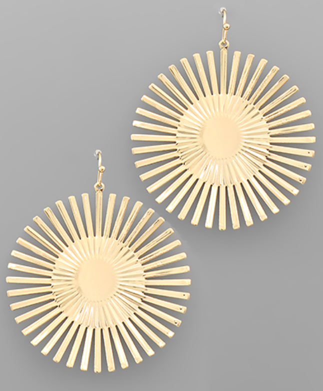 Starburst Gold Earrings