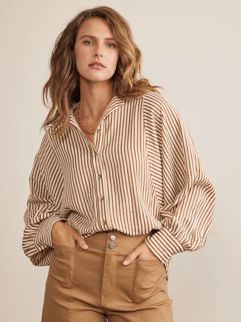 Phoebe Button Down Top