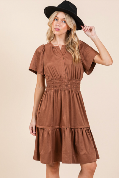 Tinsley Suede Midi Dress