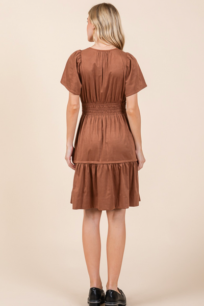 Tinsley Suede Midi Dress