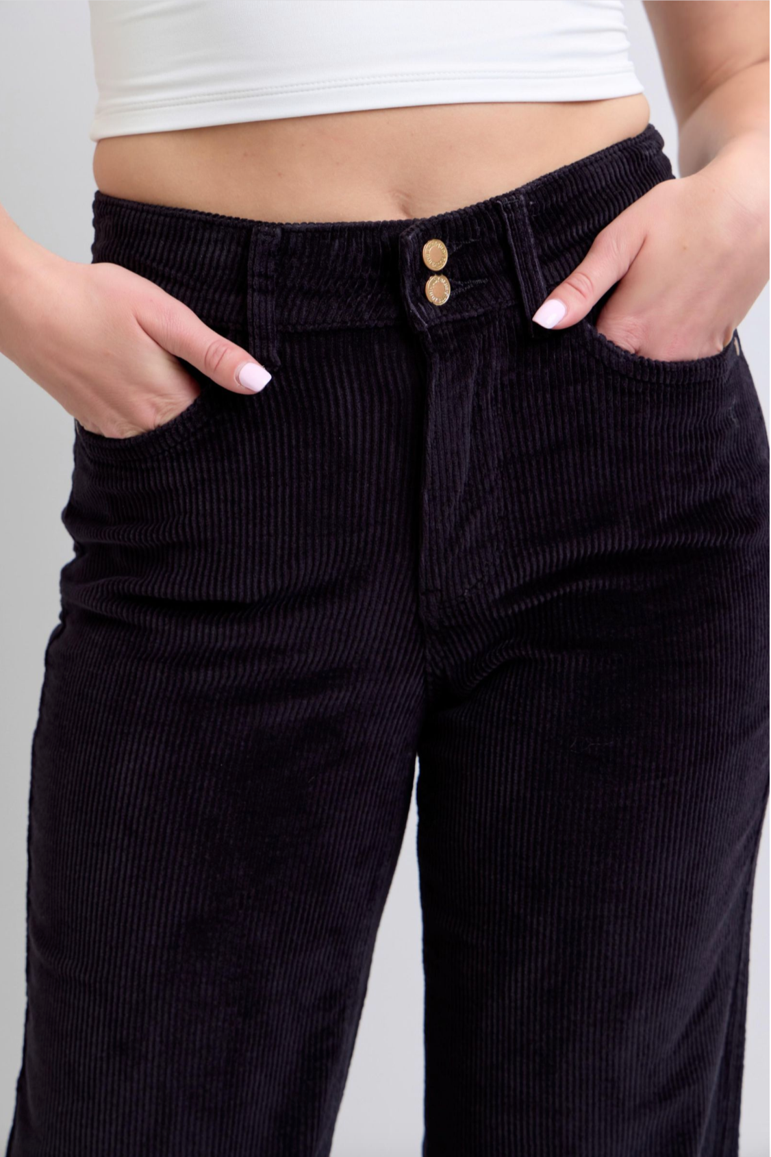 Audrey High Waist Corduroy Trouser