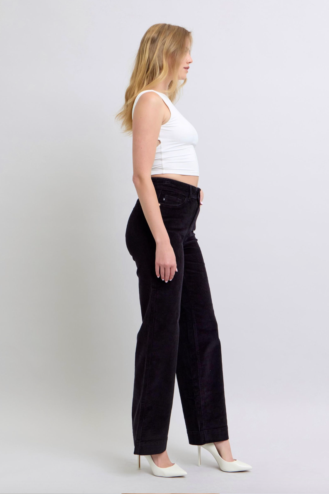 Audrey High Waist Corduroy Trouser