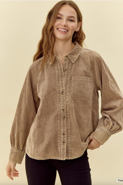 Lillian Button Down Top