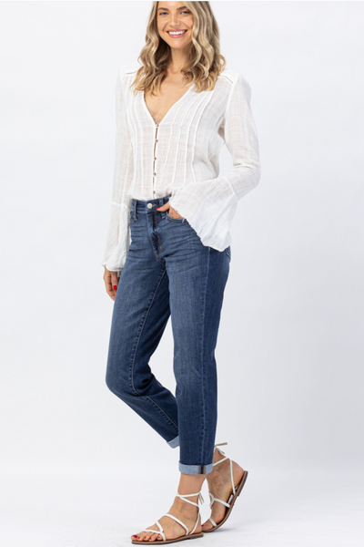 Brooke Mid-Rise Boyfriend Jeans