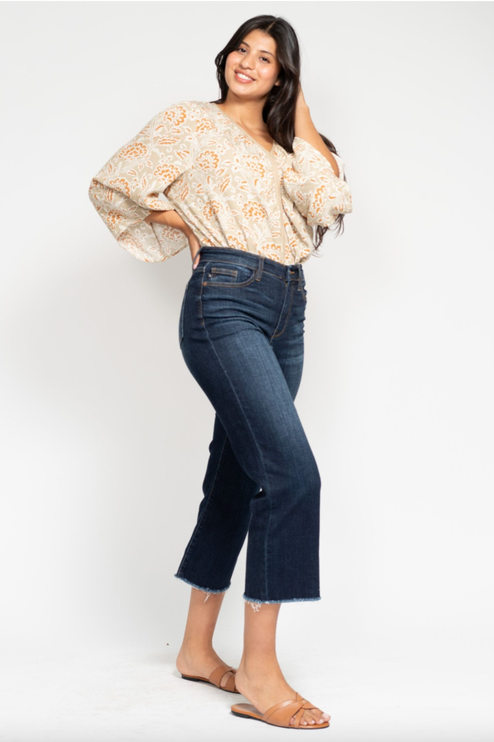 Jessie Wide Leg Crop Jean