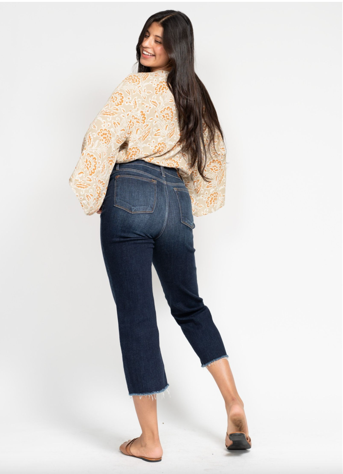 Jessie Wide Leg Crop Jean