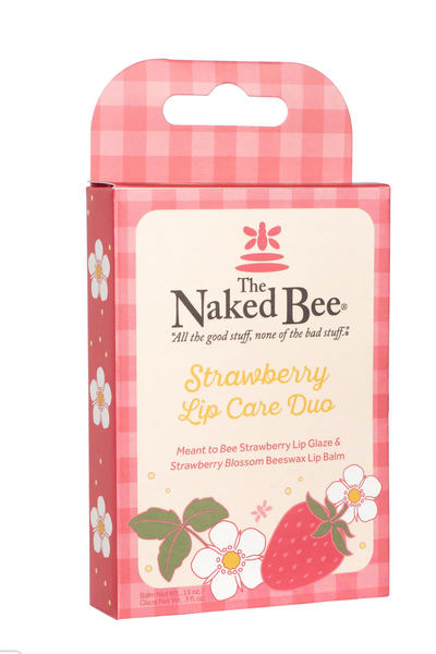 Naked Bee Strawberry Lip Care Duo