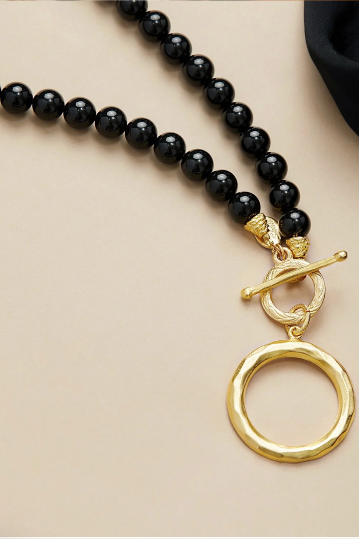 Susan Shaw Sage Onyx Necklace