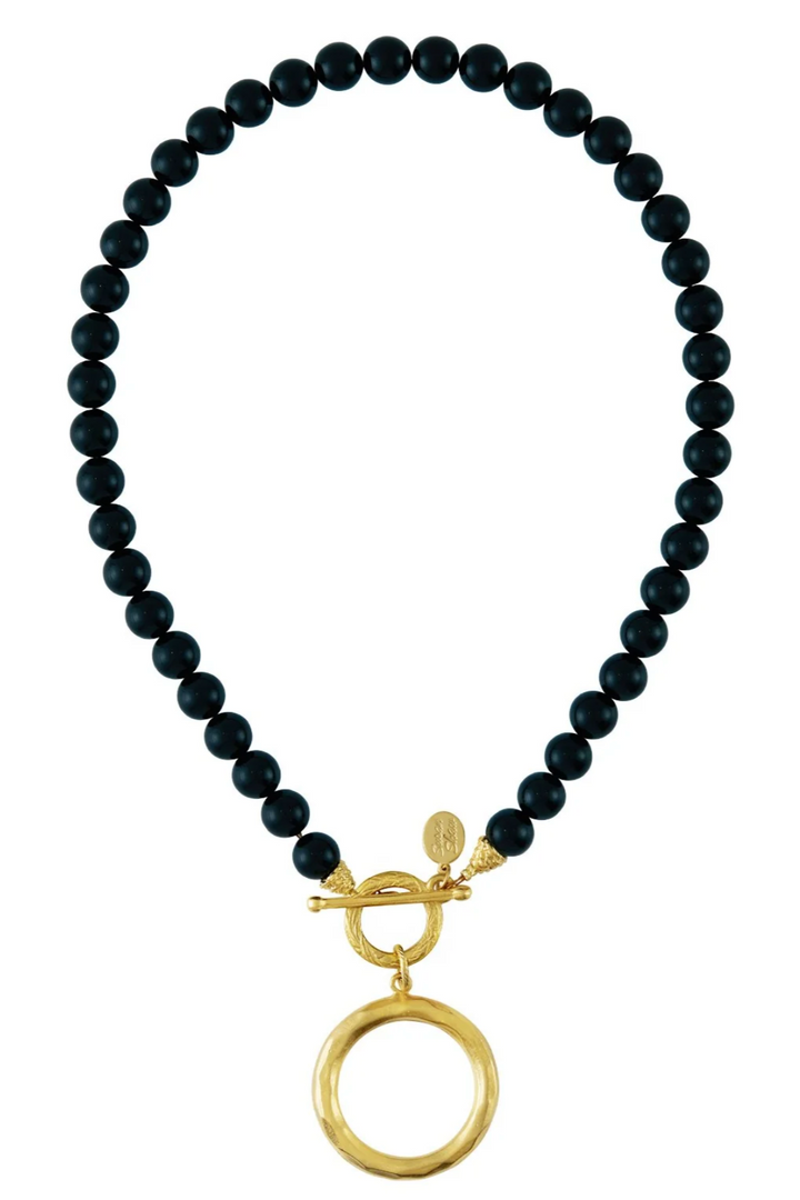 Susan Shaw Sage Onyx Necklace
