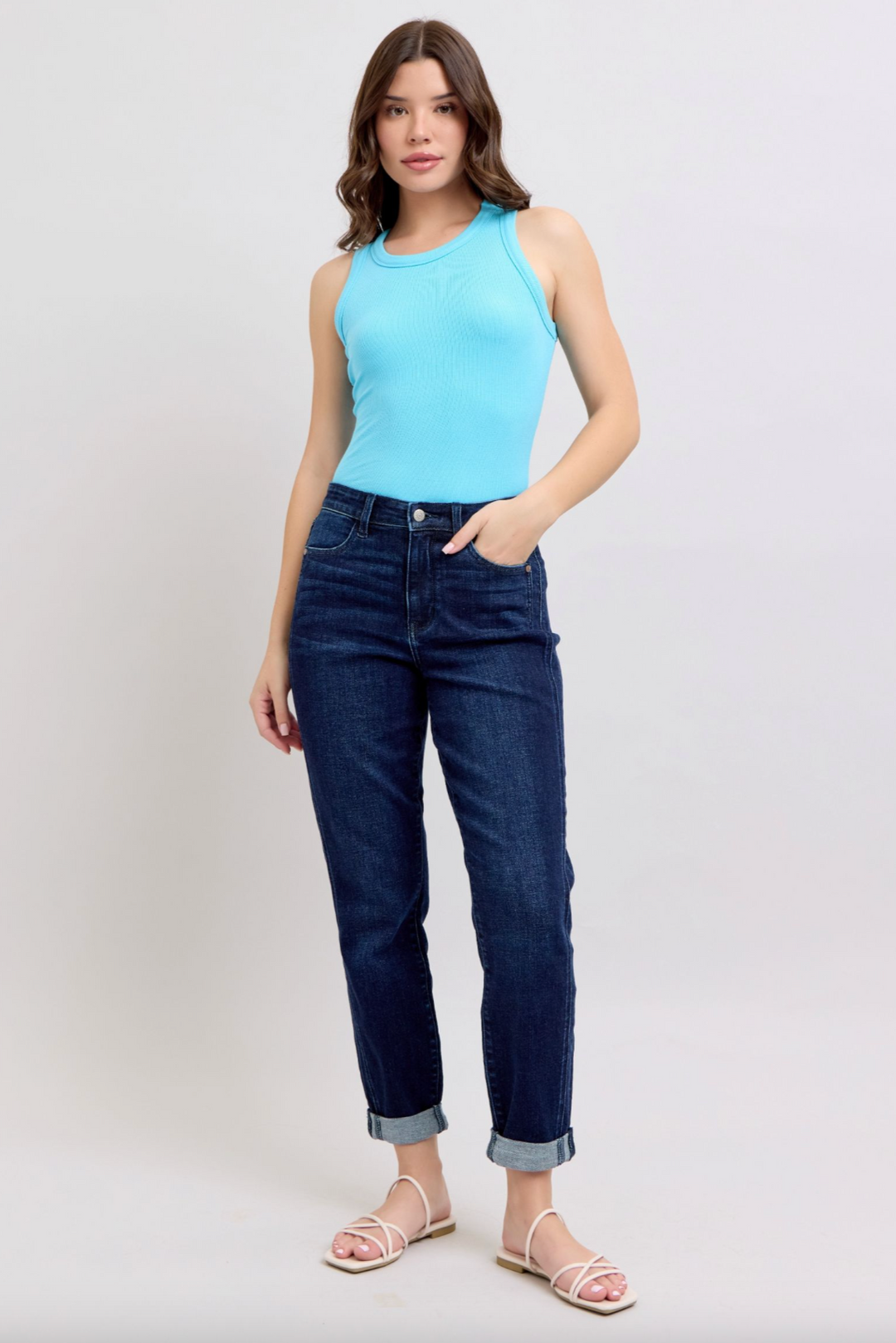 Katie High Waist Boyfriend Jeans