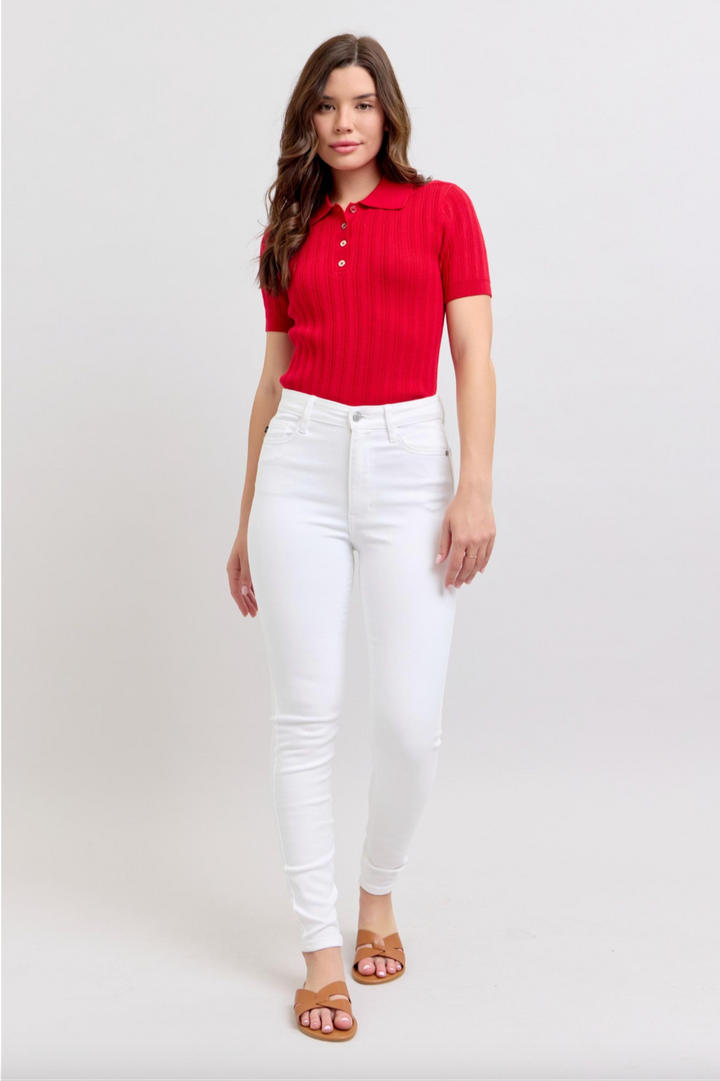 Sara White Skinny Jeans
