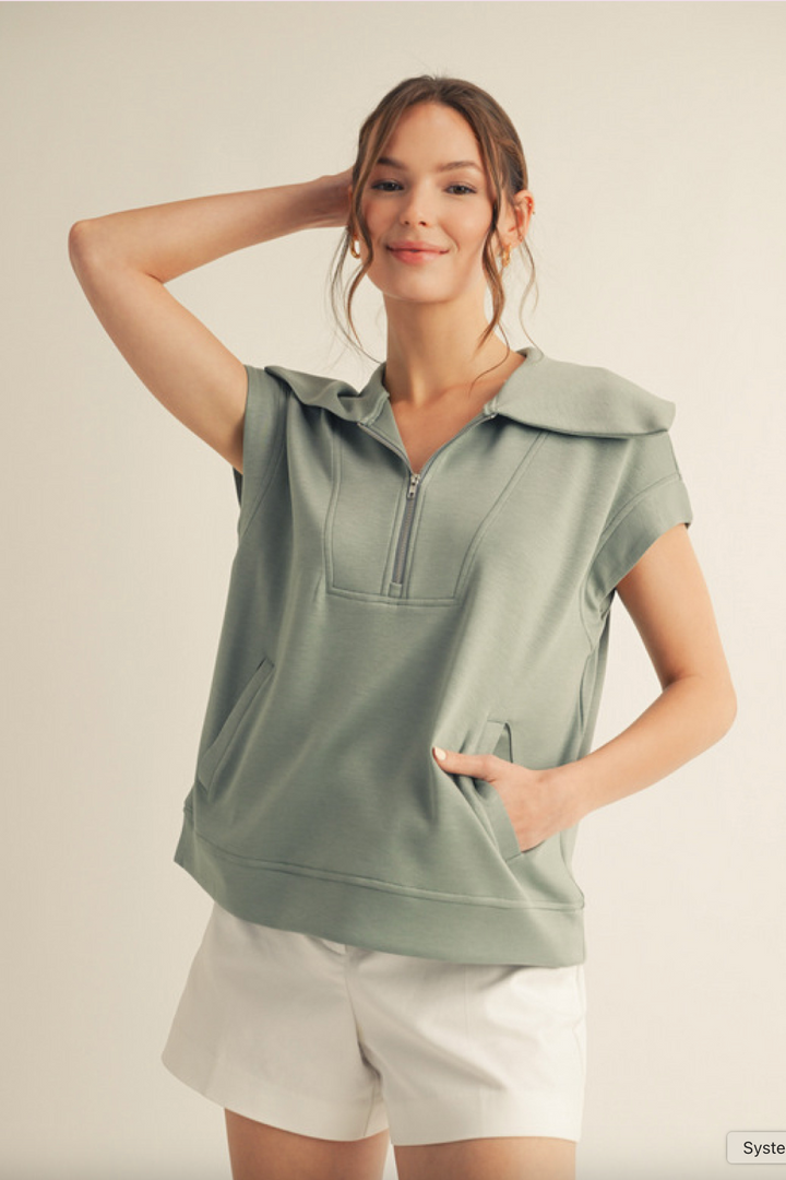 Sage Short Sleeve Top