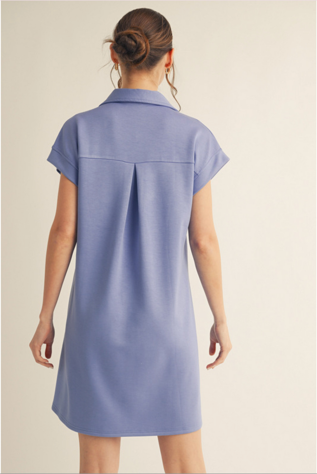 short sleeve v neck shift dress White Mark Women's Short Sleeve Embroidered V-Neck Shift Dress, Mint, XL