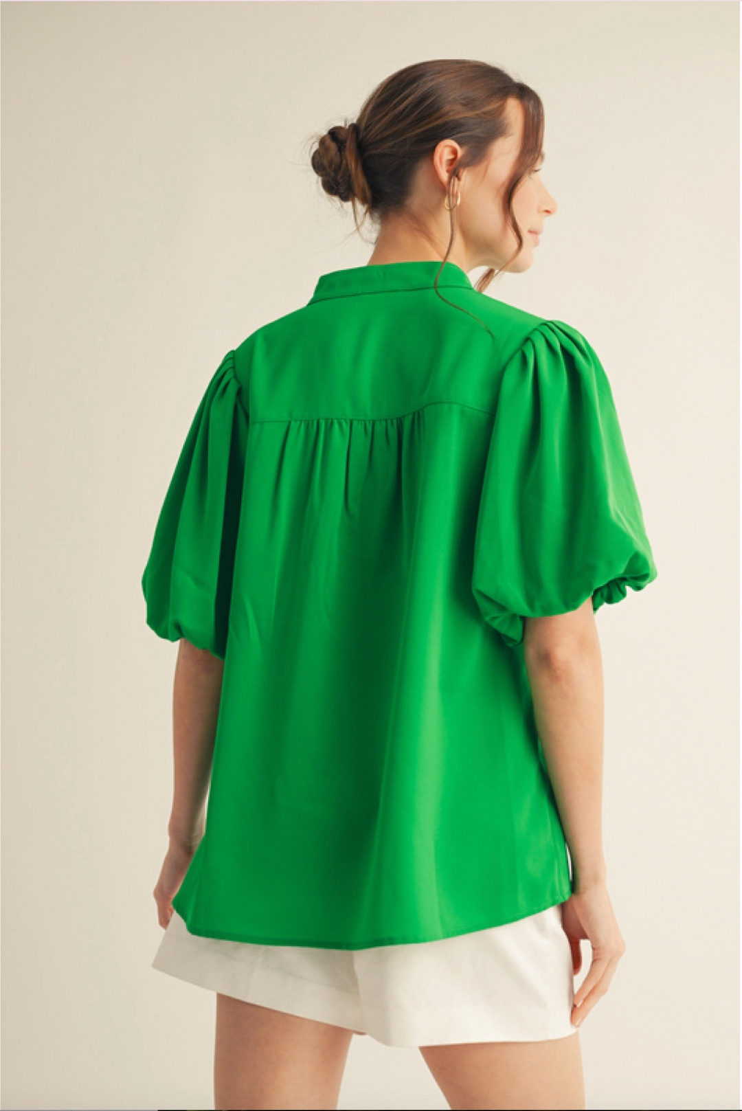 Carlie Puff Short Sleeve Top