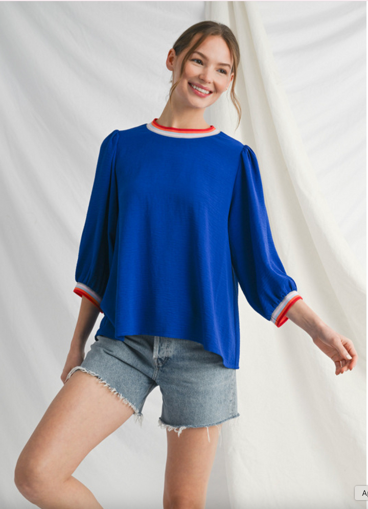Doris 3/4 Sleeve Top