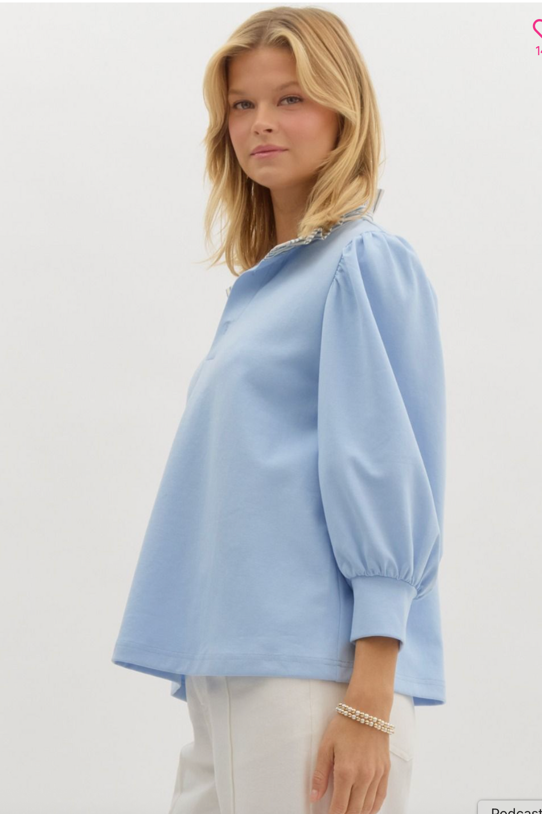 Rachel 3/4 Sleeve Top