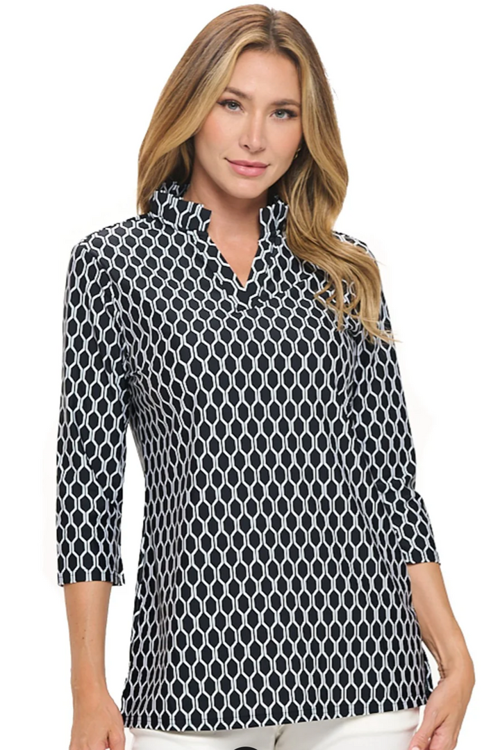 Carmen 3/4 Sleeve Top