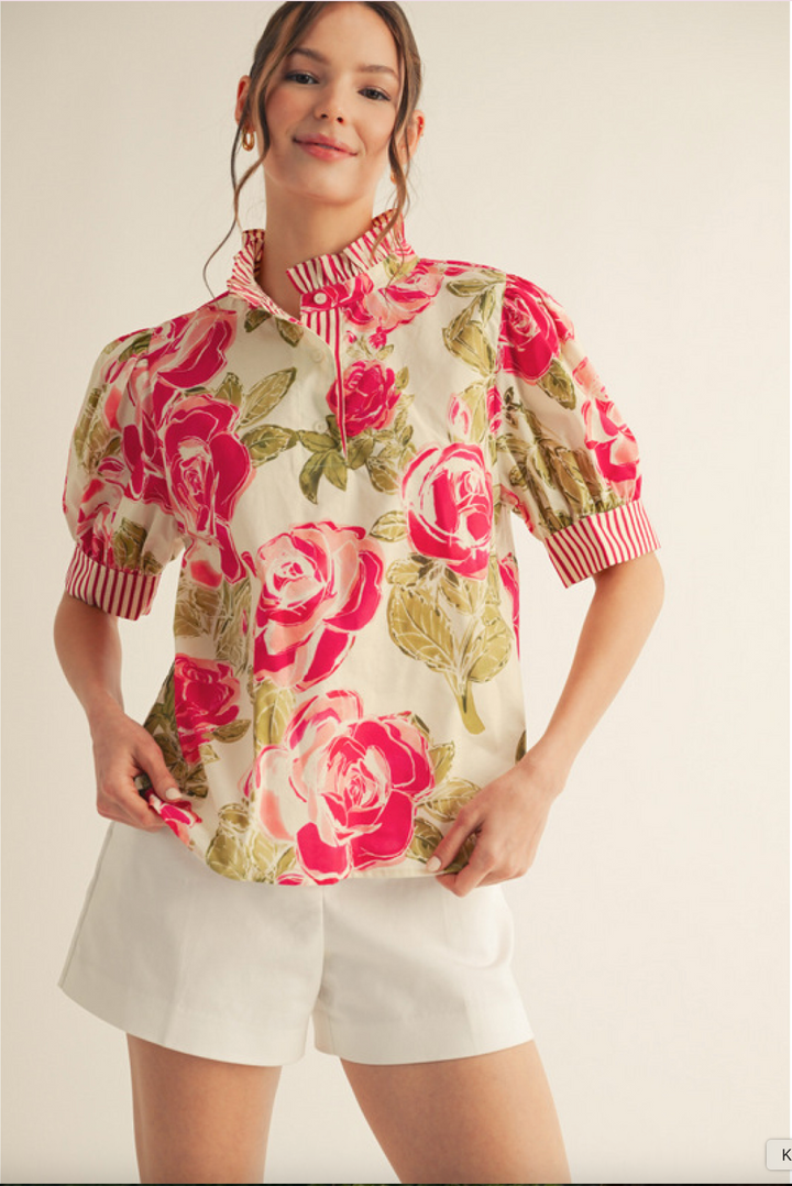Ginger Floral Top