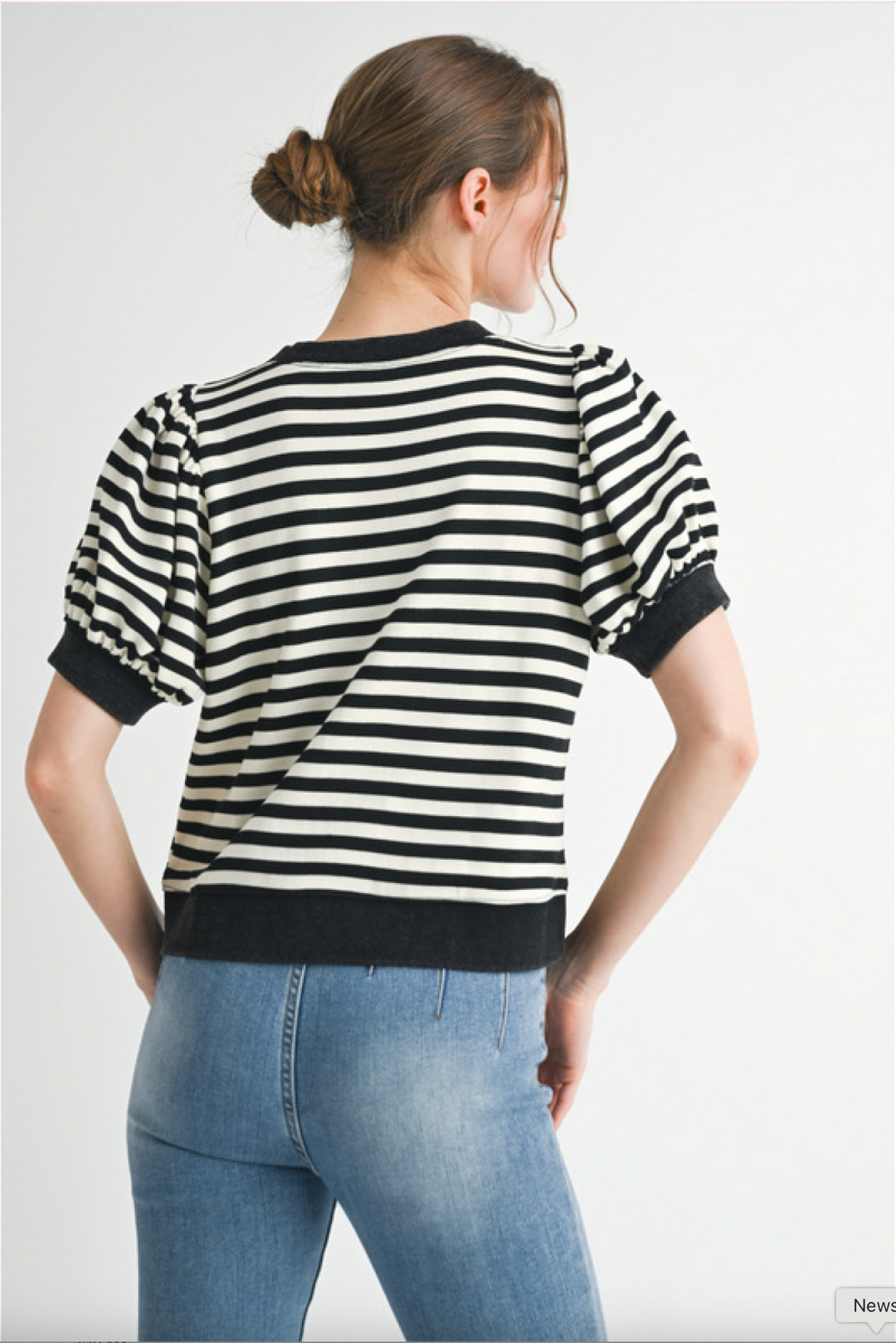 Kollyn Stripe Short Sleeve Top