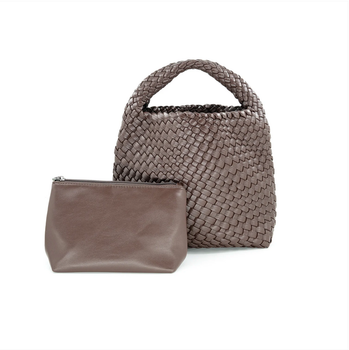 Mini Woven Hobo Bag