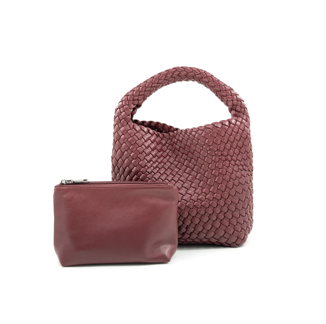 Mini Woven Hobo Bag