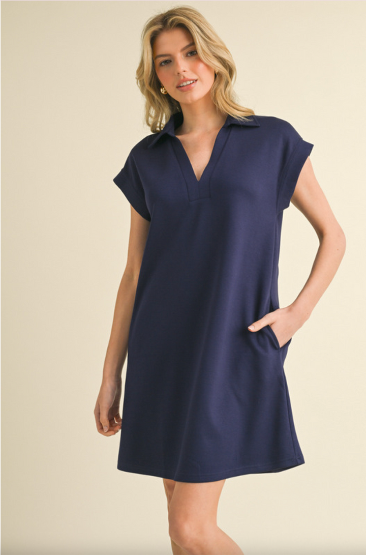 Debbie V Neck Shift Dress