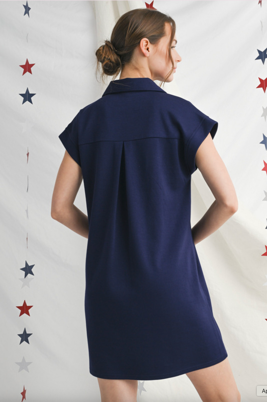 v neck short sleeve shift dress Debbie V Neck Shift Dress Byron Printing & Boutique LLC