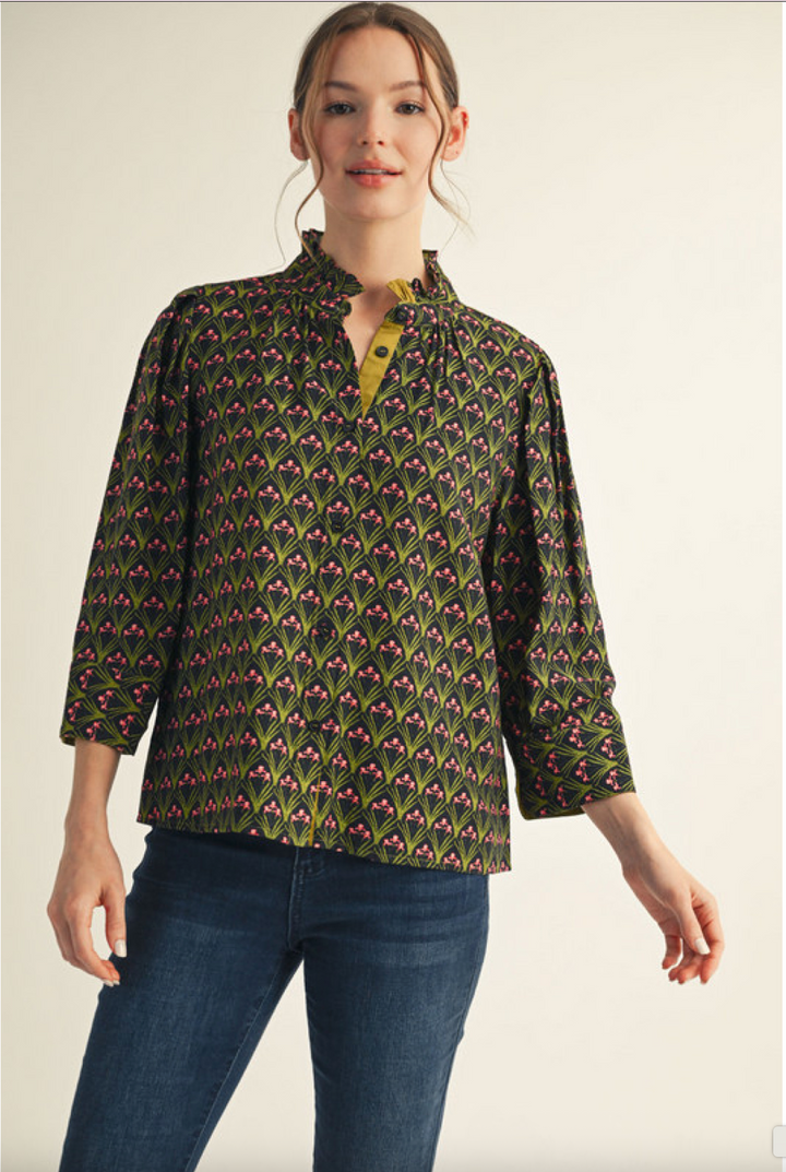 Jessica 3/4 Sleeve Top