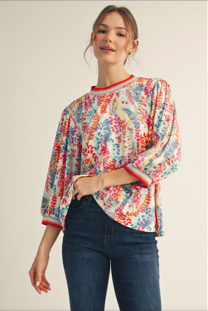 Natalie 3/4 Sleeve Top