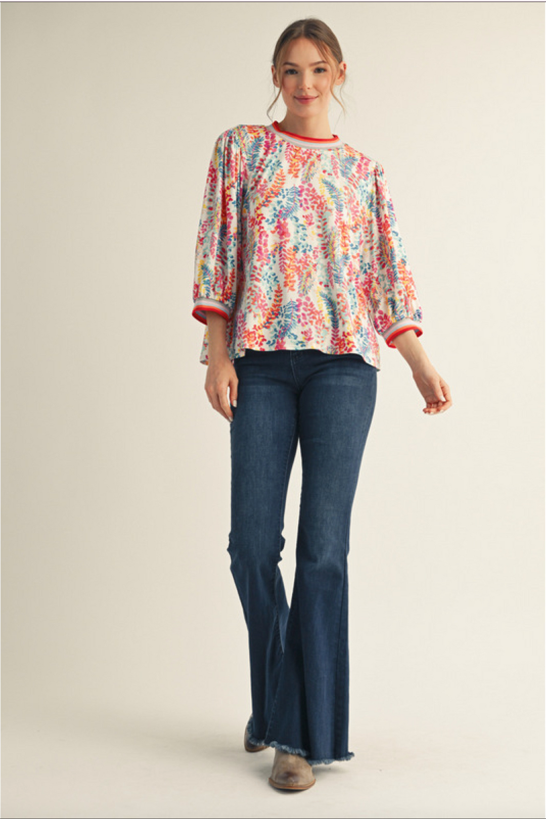 Natalie 3/4 Sleeve Top