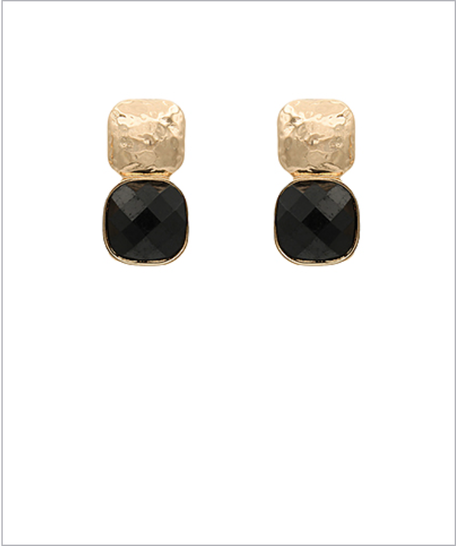 Denise Gold Hammered Earrings