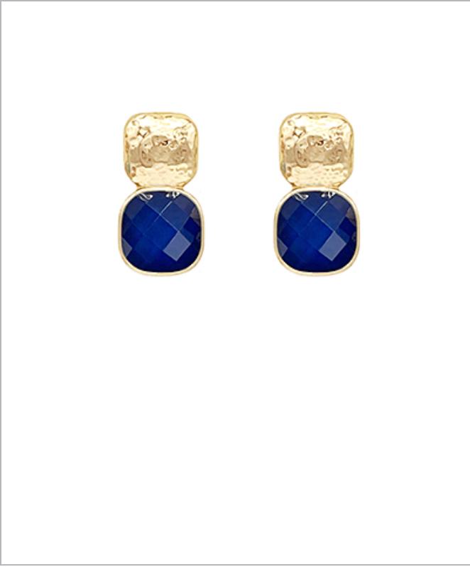 Denise Gold Hammered Earrings