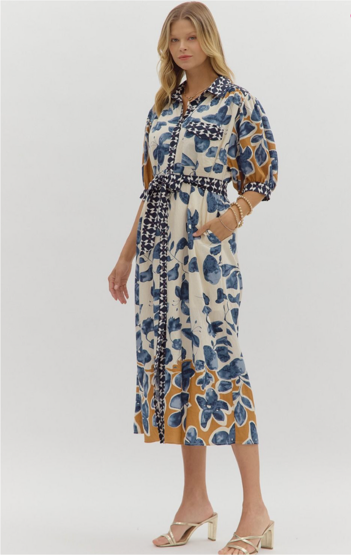 Sasha Print Midi Dress