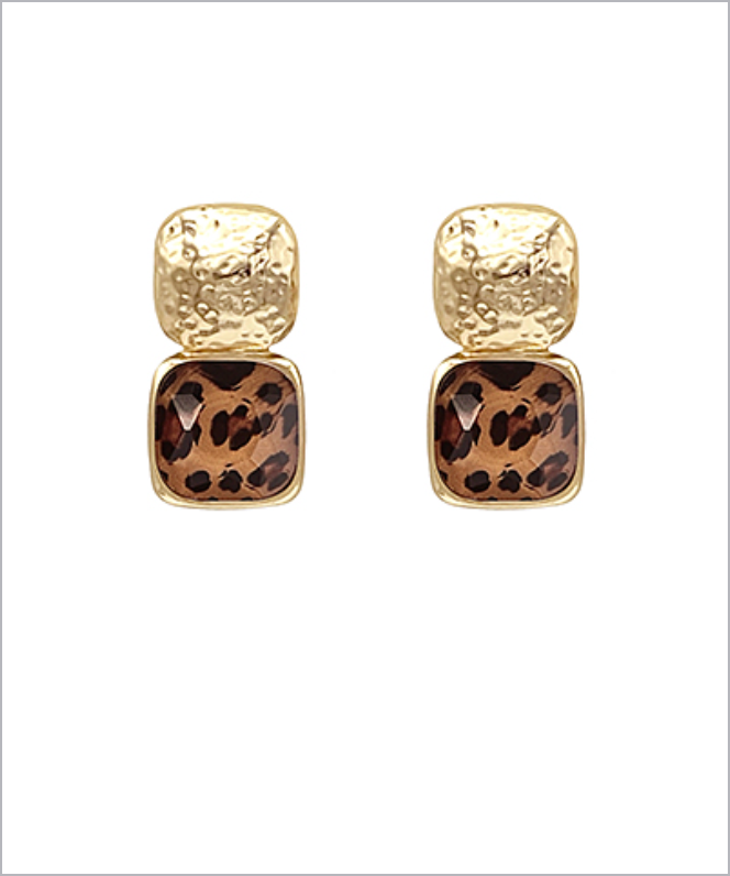 Denise Gold Hammered Earrings