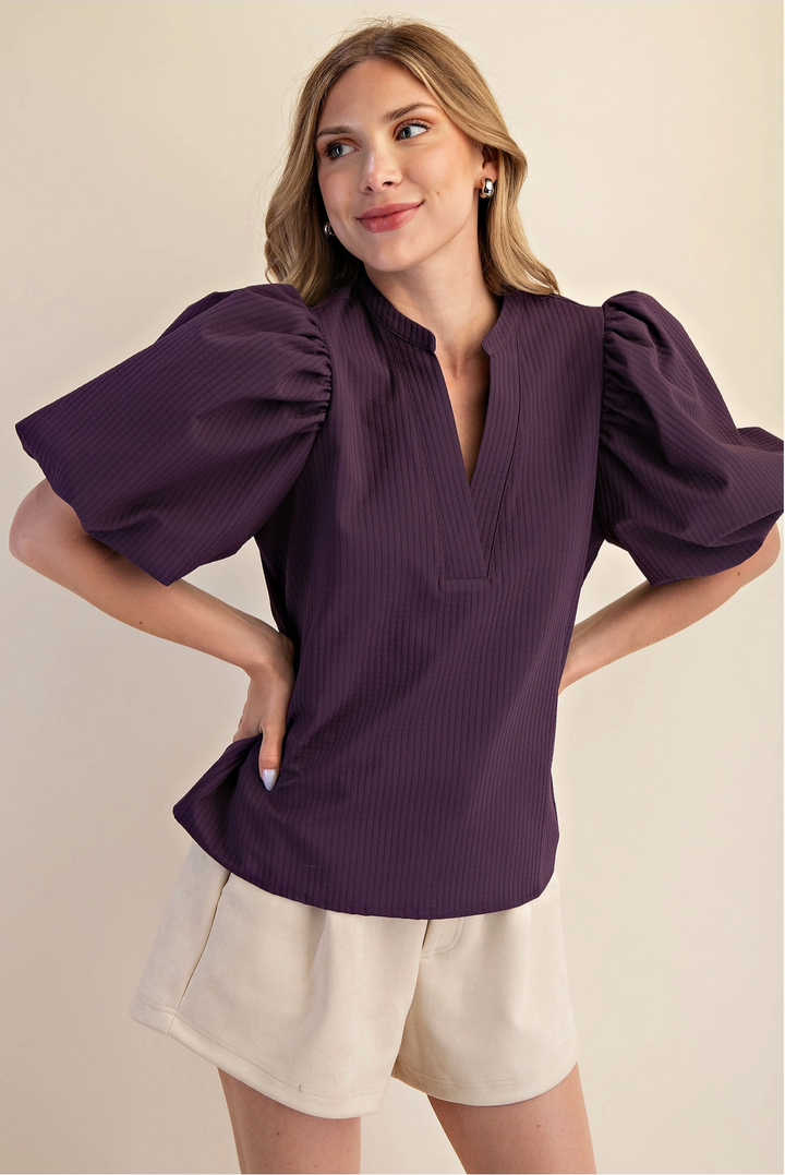 Hayden Short Puff Sleeve Top