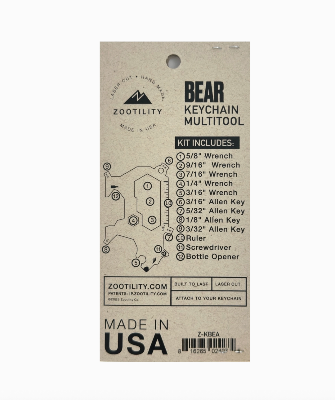 Bigfoot 11-in-1 Keychain Multi-Tool