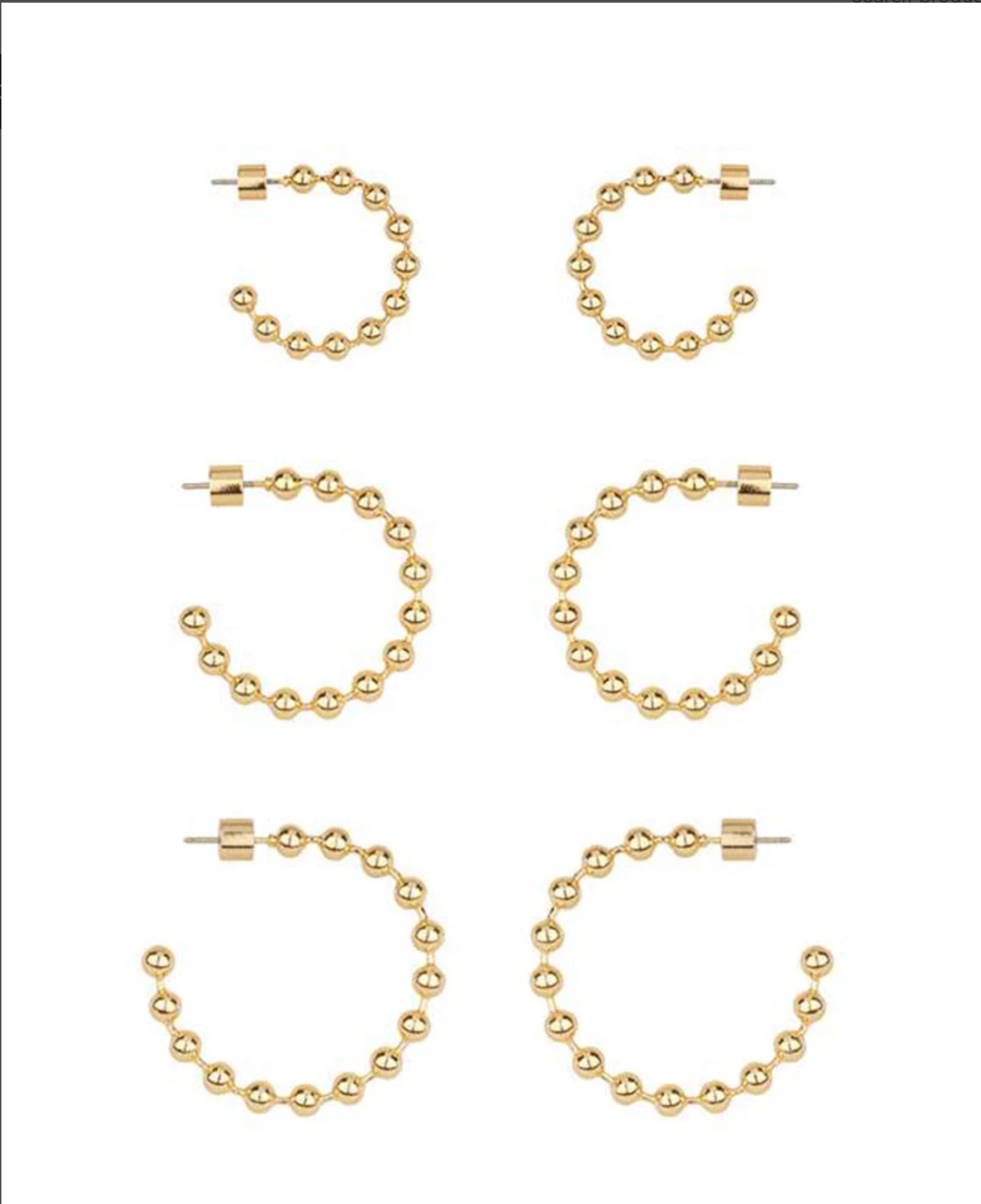 Brooke Beaded Hoops