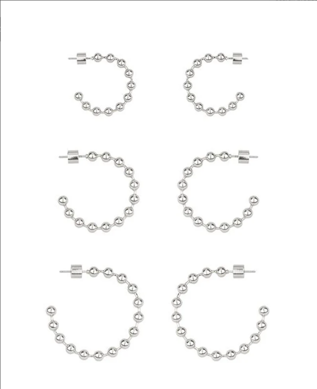 Brooke Beaded Hoops