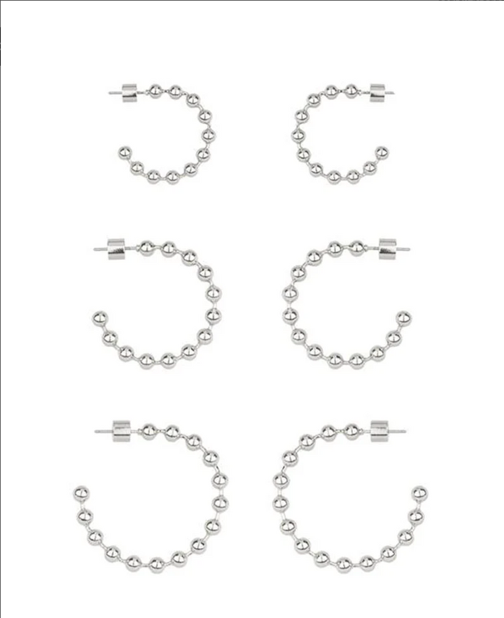 Brooke Beaded Hoops