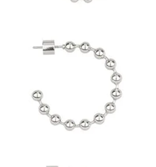 Brooke Beaded Hoops