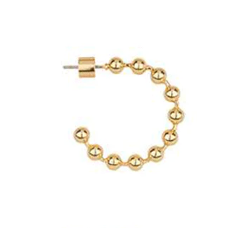 Brooke Beaded Hoops