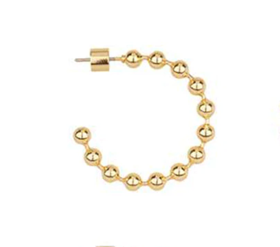 Brooke Beaded Hoops