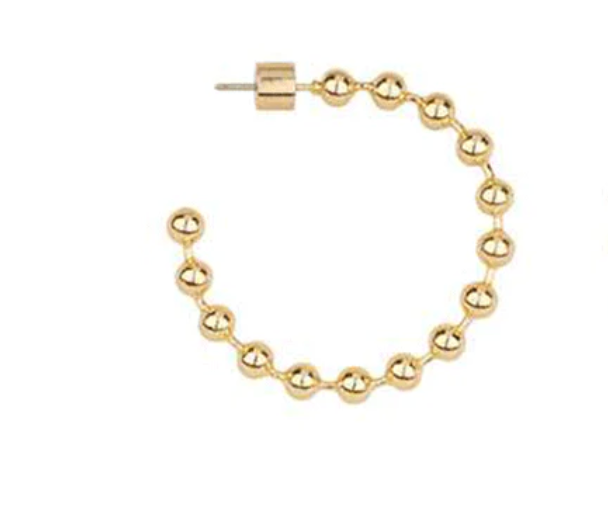Brooke Beaded Hoops