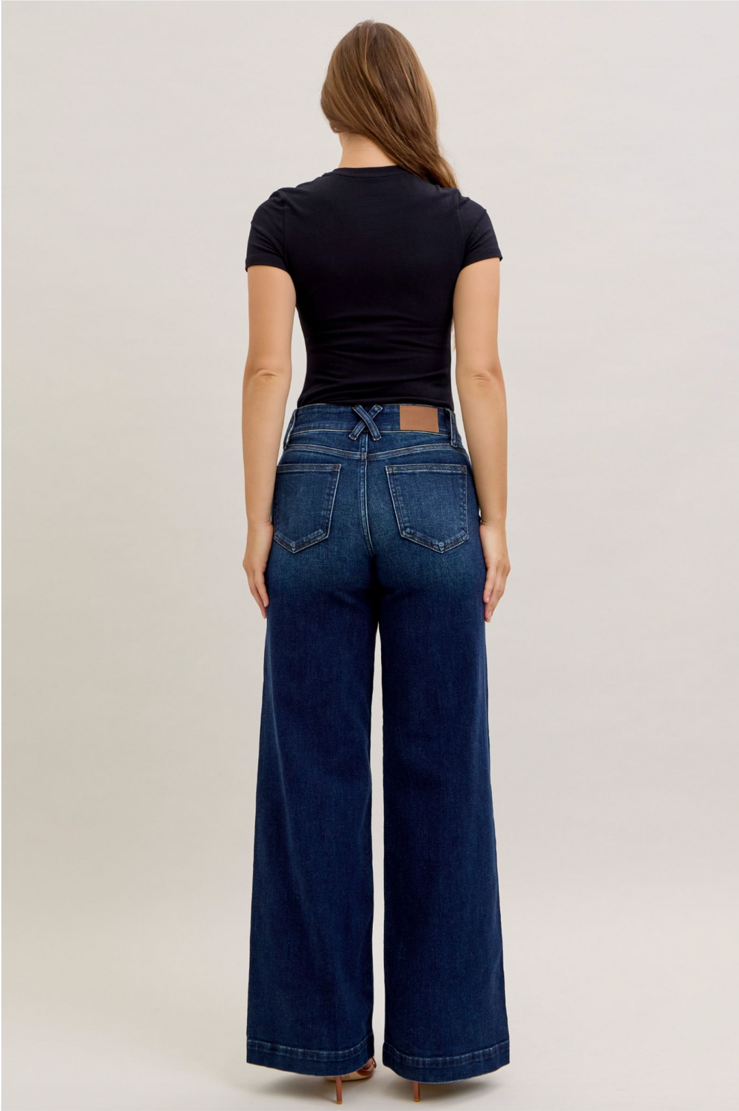 Parton High Waist Trouser Wide Leg Jeans