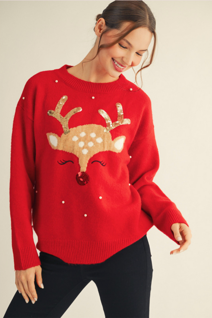 Clarisse Reindeer Sweater