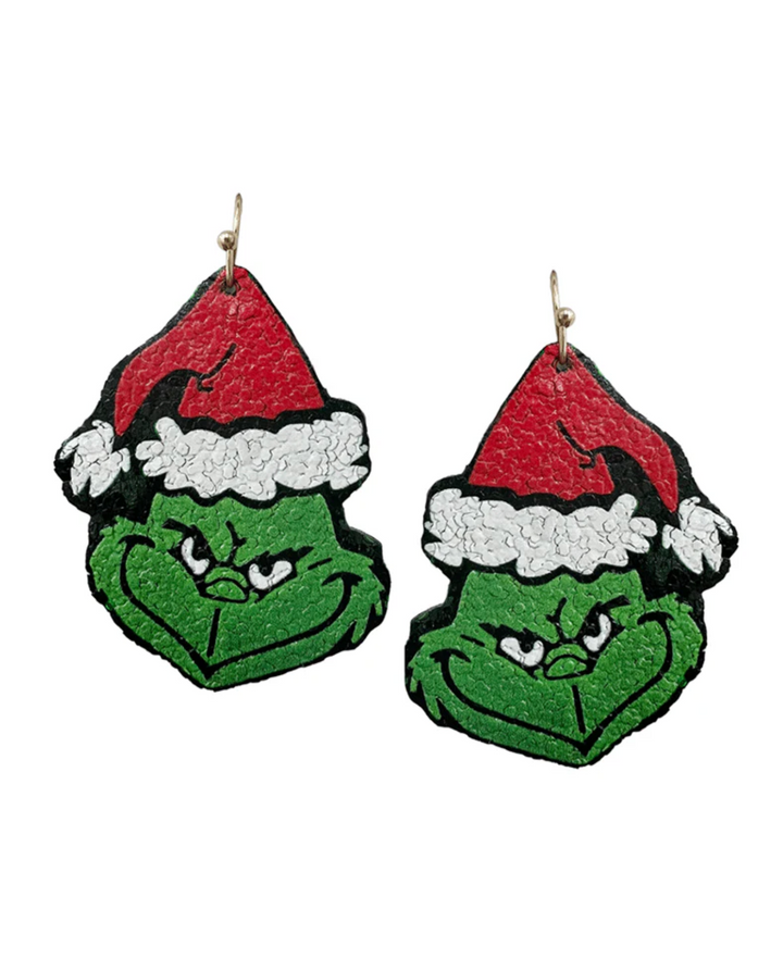 Christmas Grinch Earring